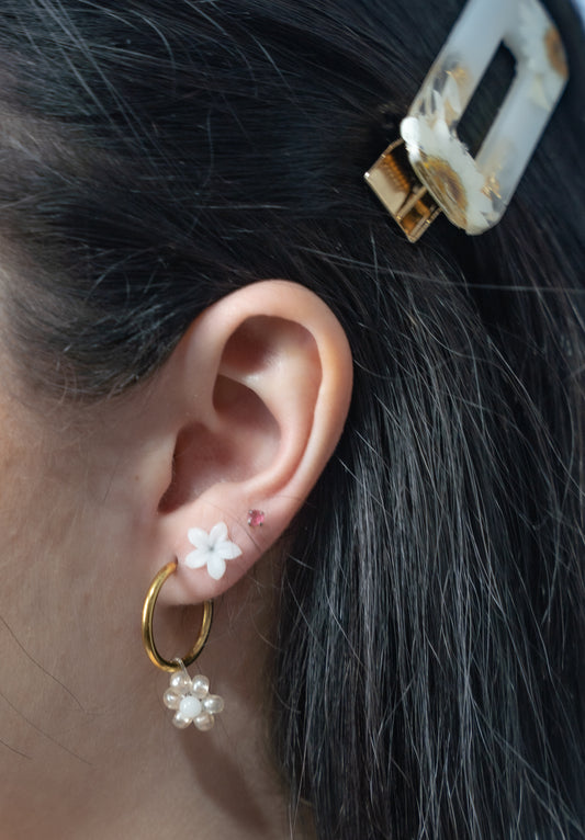 Boucle d’oreille fleurs de lys